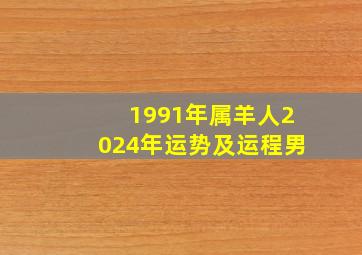 1991年属羊人2024年运势及运程男