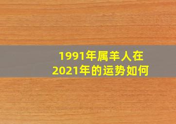 1991年属羊人在2021年的运势如何