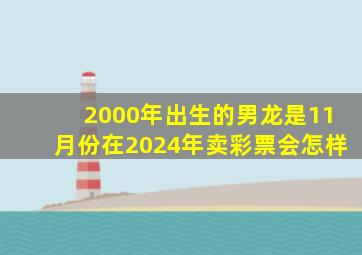 2000年出生的男龙是11月份在2024年卖彩票会怎样