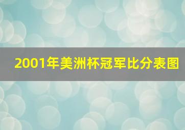 2001年美洲杯冠军比分表图