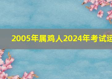 2005年属鸡人2024年考试运