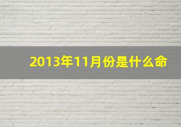 2013年11月份是什么命