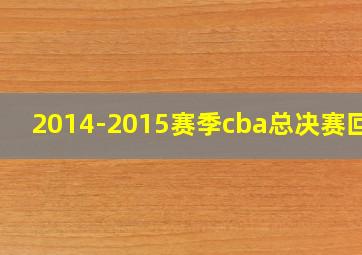 2014-2015赛季cba总决赛回放