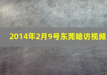 2014年2月9号东莞暗访视频