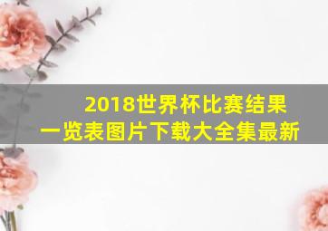 2018世界杯比赛结果一览表图片下载大全集最新