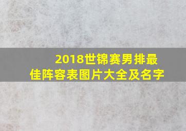 2018世锦赛男排最佳阵容表图片大全及名字