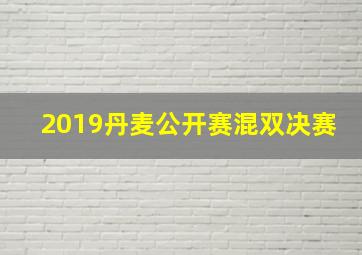 2019丹麦公开赛混双决赛