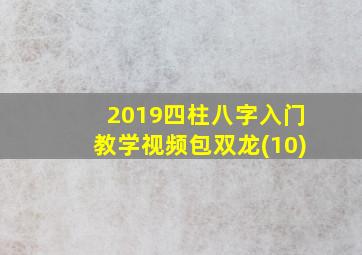 2019四柱八字入门教学视频包双龙(10)