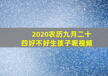 2020农历九月二十四好不好生孩子呢视频