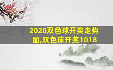 2020双色球开奖走势图,双色球开奖1018