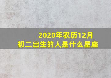 2020年农历12月初二出生的人是什么星座