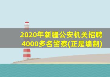 2020年新疆公安机关招聘4000多名警察(正是编制)