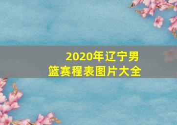 2020年辽宁男篮赛程表图片大全