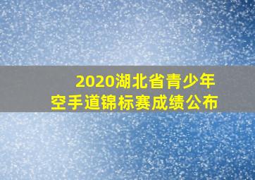 2020湖北省青少年空手道锦标赛成绩公布