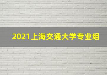 2021上海交通大学专业组