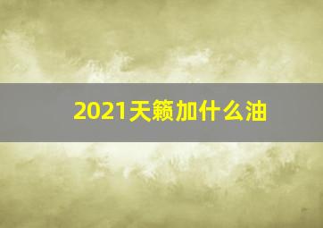 2021天籁加什么油