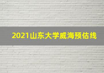 2021山东大学威海预估线