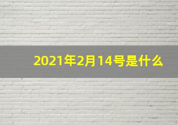 2021年2月14号是什么