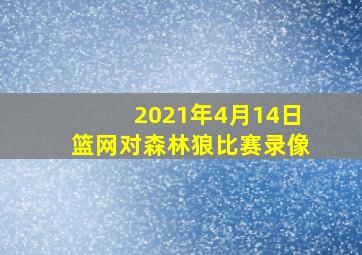 2021年4月14日篮网对森林狼比赛录像