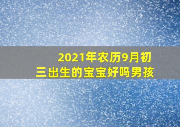 2021年农历9月初三出生的宝宝好吗男孩