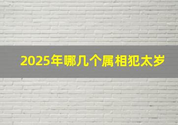 2025年哪几个属相犯太岁