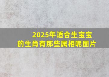 2025年适合生宝宝的生肖有那些属相呢图片