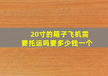 20寸的箱子飞机需要托运吗要多少钱一个