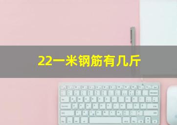 22一米钢筋有几斤