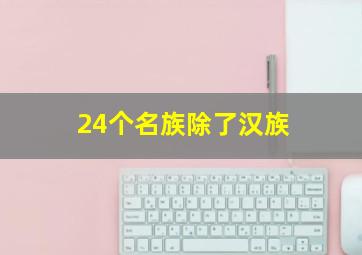 24个名族除了汉族