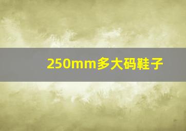 250mm多大码鞋子