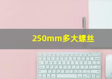 250mm多大螺丝