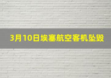 3月10日埃塞航空客机坠毁