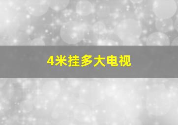 4米挂多大电视