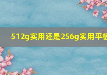 512g实用还是256g实用平板