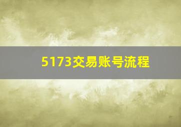 5173交易账号流程