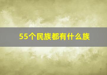 55个民族都有什么族