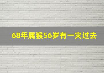 68年属猴56岁有一灾过去