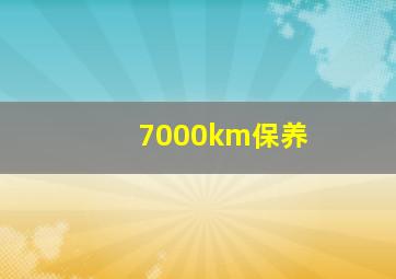 7000km保养