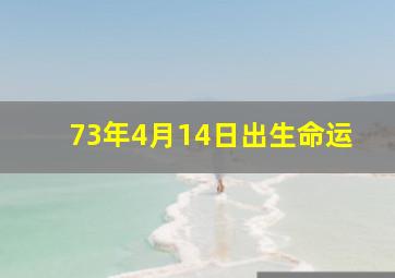 73年4月14日出生命运