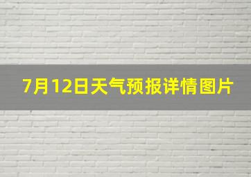 7月12日天气预报详情图片