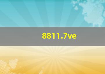 8811.7ve