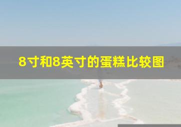 8寸和8英寸的蛋糕比较图