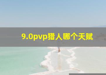 9.0pvp猎人哪个天赋