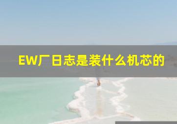 EW厂日志是装什么机芯的