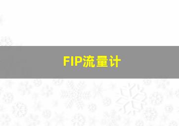 FIP流量计