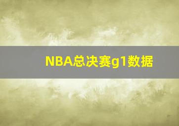 NBA总决赛g1数据