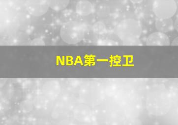 NBA第一控卫