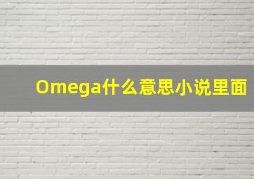 Omega什么意思小说里面