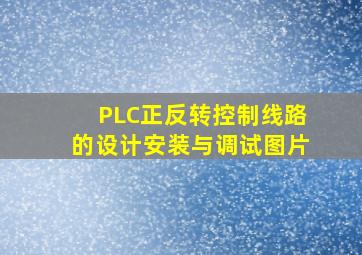 PLC正反转控制线路的设计安装与调试图片