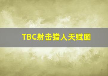 TBC射击猎人天赋图